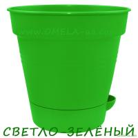 Вазон з поливом Глорія 20 (світло-зелений)