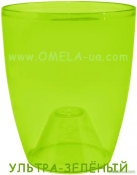 Кашпо Орхідея 15 * 17 (1.8л) ультра-зелений прозорий