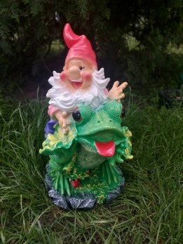 Ландшафт Гном на жабі 45см (8589)