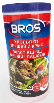BROS пластівці від мишей і пацюків 250 гр