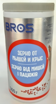 BROS  зерно від мишей і пацюків 300 гр