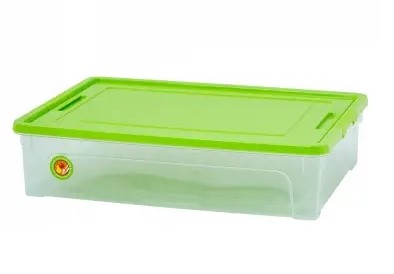 Контейнер Smart Box 14л practie (прозорий/оливк)