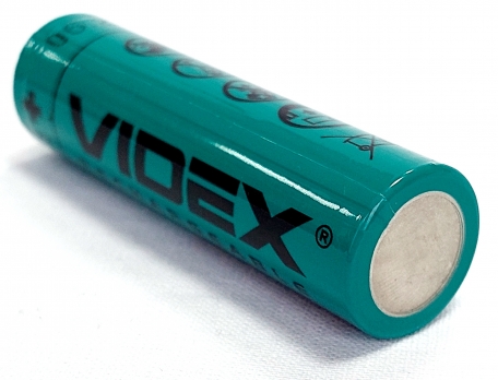 Батарейка Акумуляторна Videx Li-lon 3000mAh Videx 18650 (без захисту) 1шт, зелена