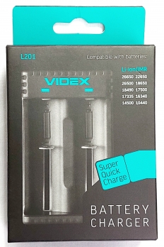 Зарядний пристрій для акумуляторних батарей Videx VCH-L201 (від USB для 18650, 14500 і інших...)