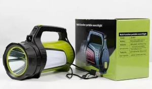 Ліхтарик JS-881 акумуляторний коногонка, Power Bank, бокове світло (арт. 5009) 