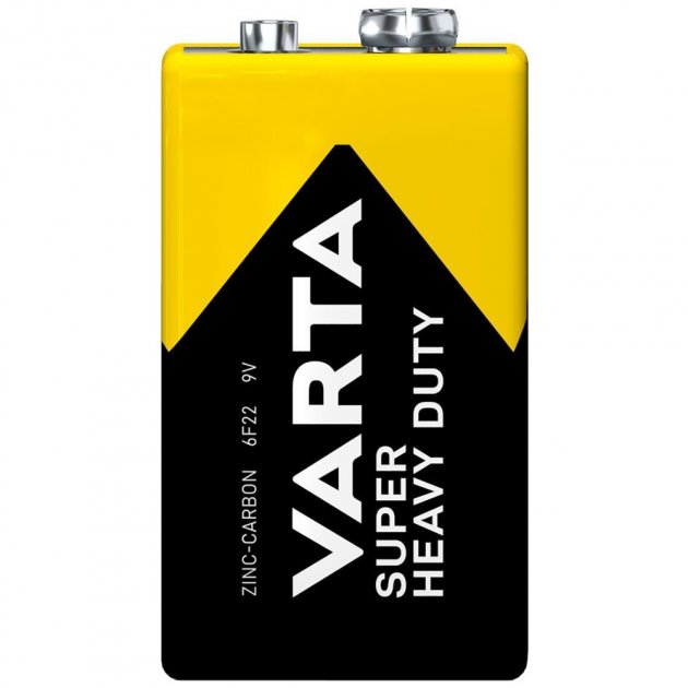 Батарейка сольова Крона VARTA SuperLife 6F22/9V, zinc-carbon, 1 шт