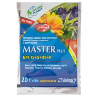 Добриво Master plus 15-5-30-2Mg універсальне 20г