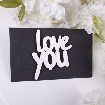 Конверт з об`ємними топерами love you (301-40)