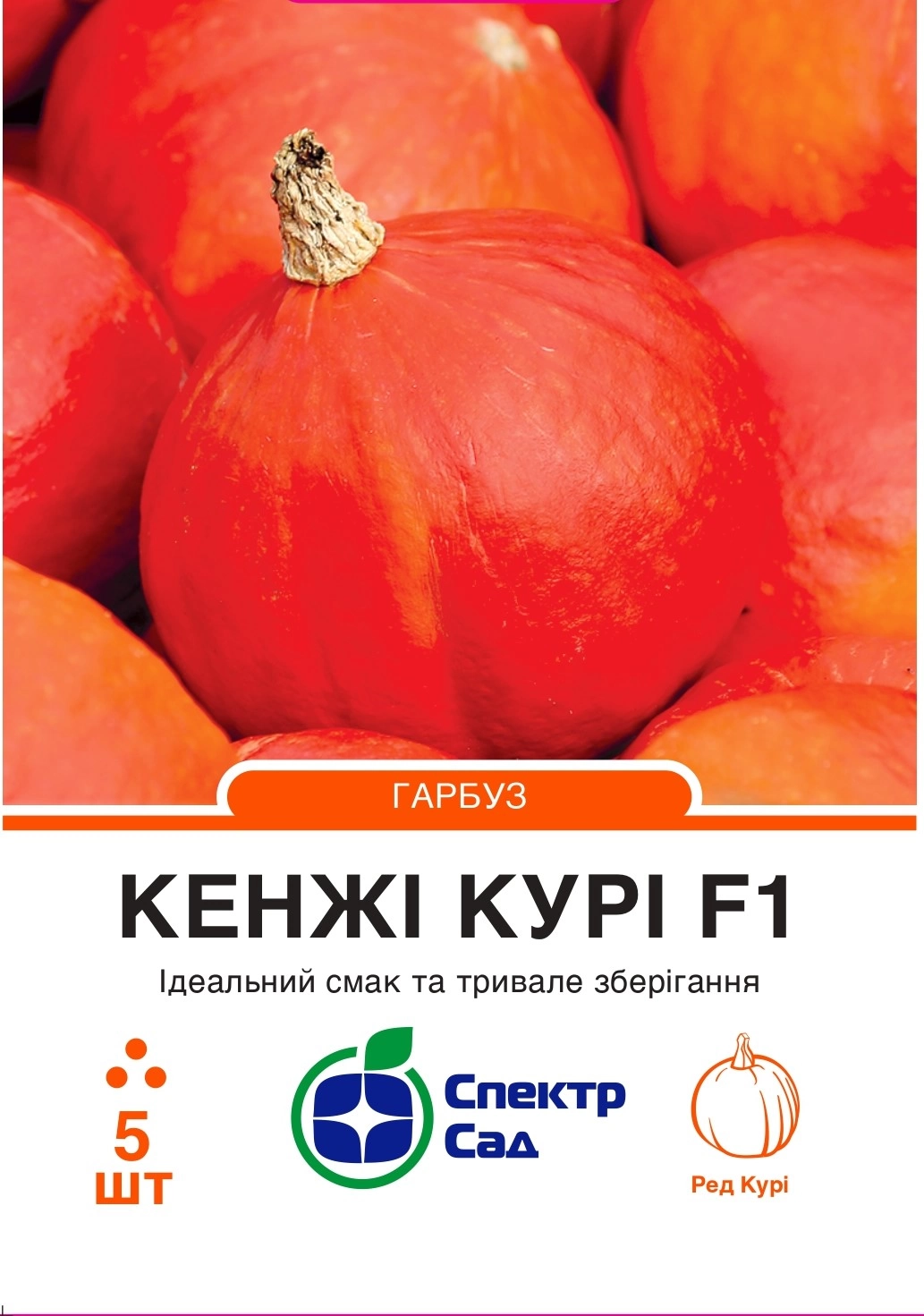 Гарбуз Кенжі Курі 5 шт Спектр Сад (Нідерланди)
