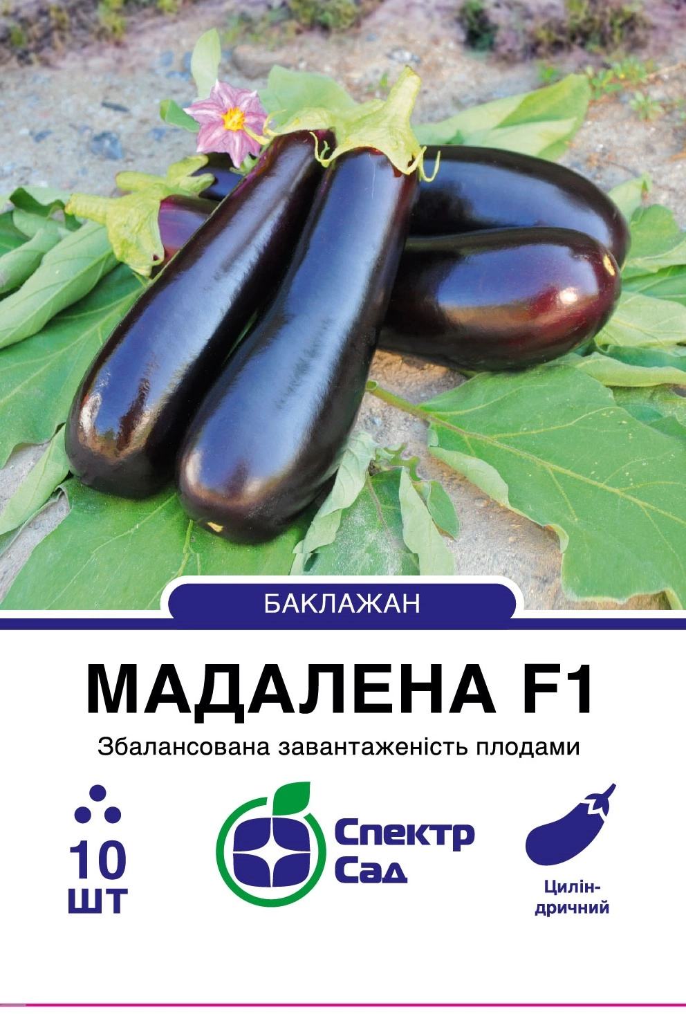 Баклажан Мадалена 10 шт Спектр Сад (Нідерланди)