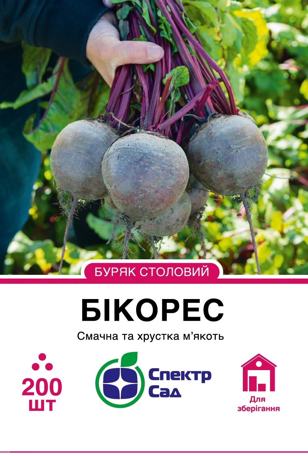 Буряк столовий Бікорес 200 шт Спектр Сад (Нідерланди)