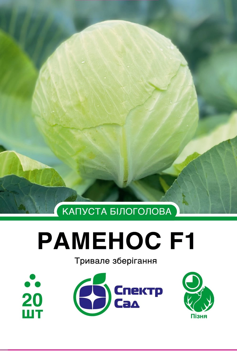 Капуста білоголова Раменос 20 шт Спектр Сад (Нідерланди)