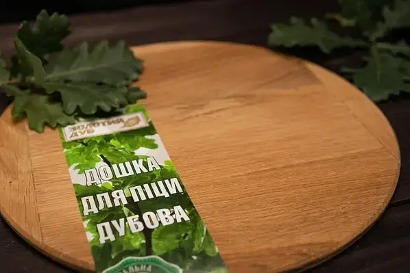 Дошка для піци дубова 30 см