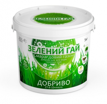 Зелений гай Смарагдовий газон 5кг (відро)