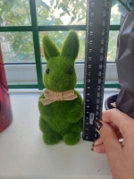 Статуетка Зайчик зелений 8*17см 1шт